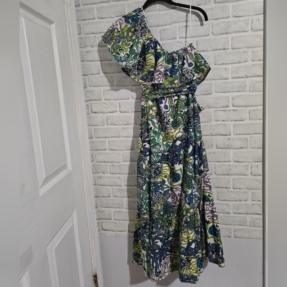 NEW A.L.C. Janelle One Shoulder Midi Dress size XS - Picture 5 of 10